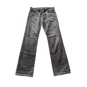 Express Jeans Men's Gray Straight Leg Denim Jeans Size 32x34